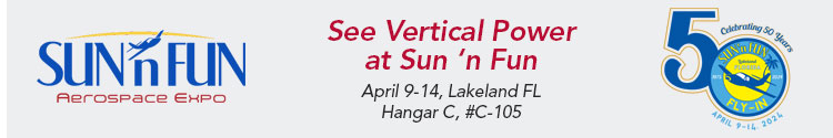 Join Vertical Power at Sun 'n Fun 2024, Booth C-105